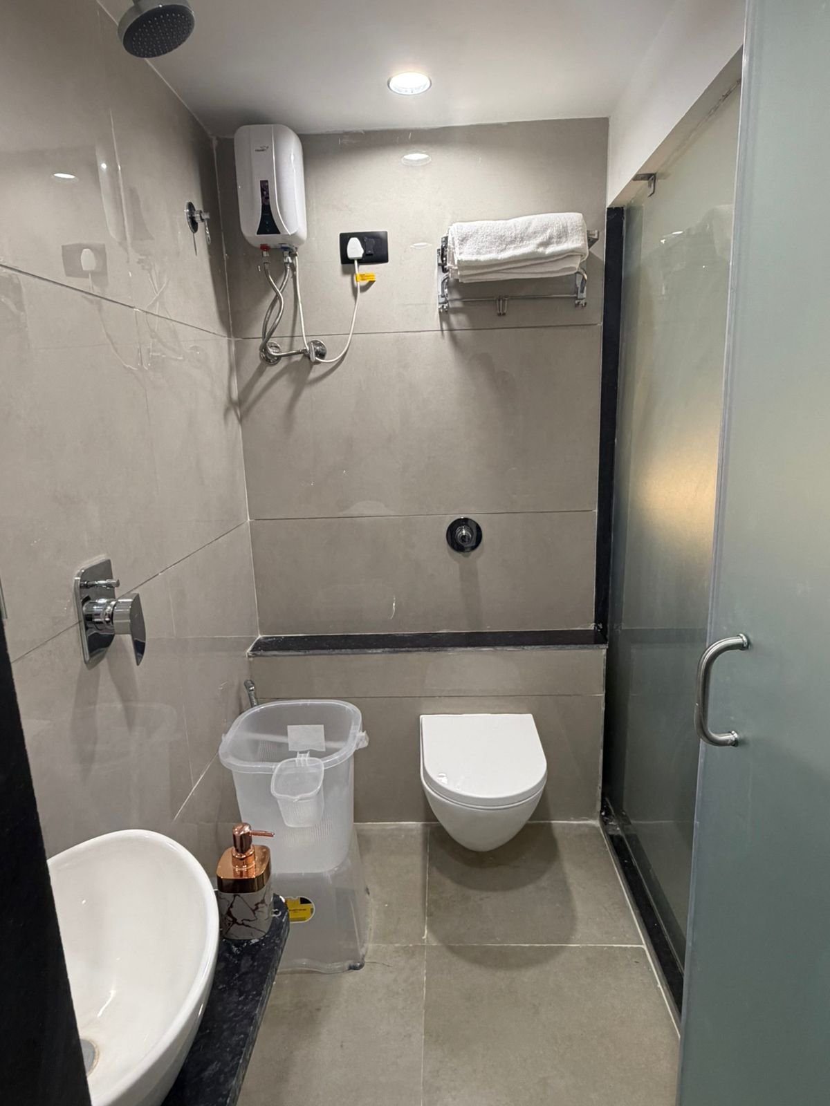 Clean hotel bathroom