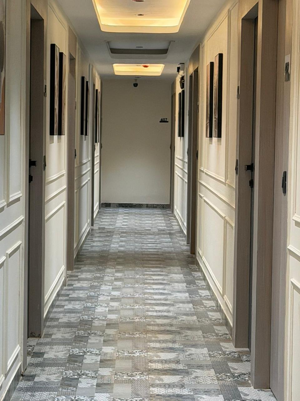 Hotel corridor