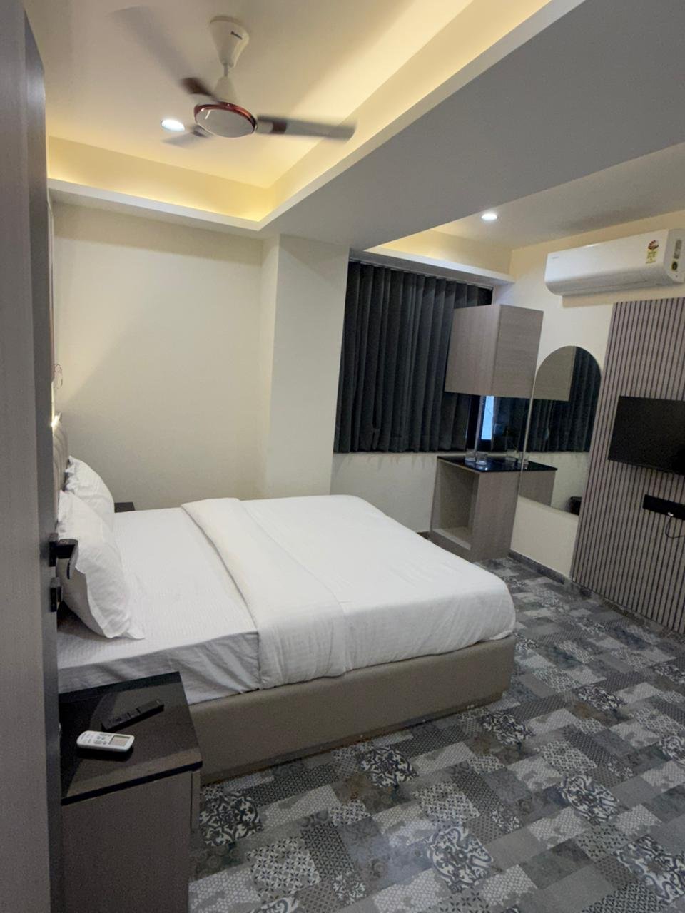 Modern hotel room interior